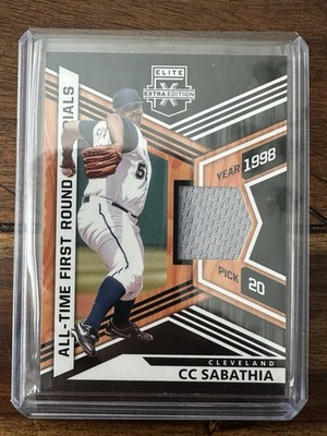 2021 Elite Extra Edition CC Sabathia All-Time Materials Game Used Relic #ATFM-CS