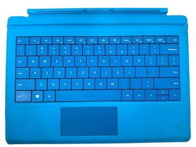 Microsoft Surface Type Cover Blue Keyboard Pro 3 4 5 6 7 Untested
