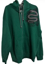 Wizarding World Harry Potter Slytherin Snake Full Zip Hoodie Sz XL New