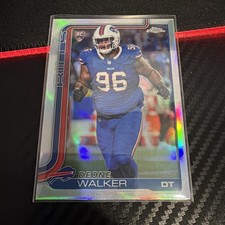 Deone Walker 2025 Topps Chrome Rookie Refractor #360 Bills