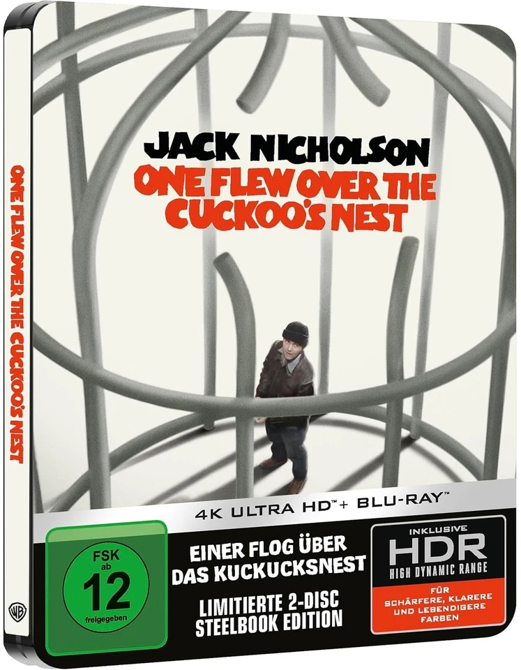 Einer flog über das Kuckucksnest [4K UHD Blu-ray & Blu-ray Steelbook/Neu/OVP] - Bild 1 von 2