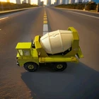 Vintage 1970s Tonka Cementer Mixer Truck- Pressed Metal - Green / Yellow