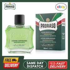 Image of PRORASO GREEN Aftershave LOTION | Eucalyptus and Menthol | 100ml bottle