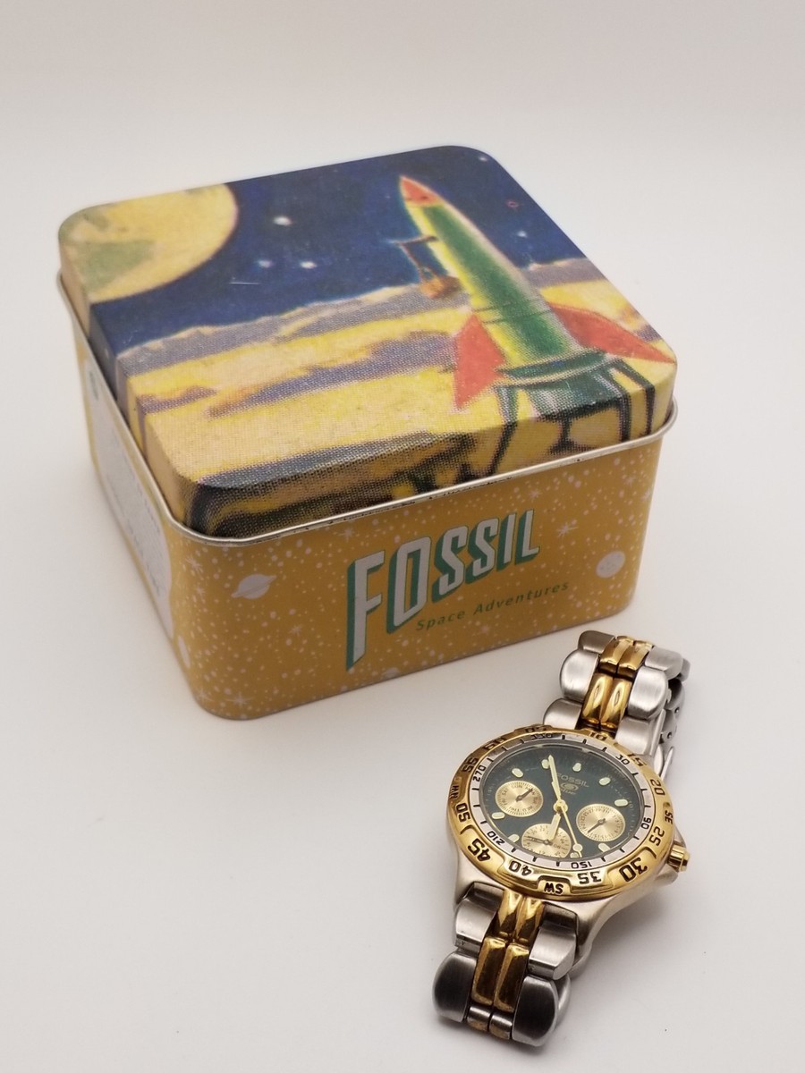 Fossil Blue BQ8792 Quartz Watch 2-Tone Stainless Chronograph Water