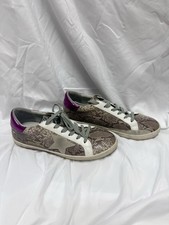 Golden Goose Superstar Snakeskin Purple Heel ...