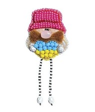 Bead Jewelry Making Kit "Ukrainian". Beading Pendant Beadwork Vintage Necklace