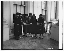 Mrs. Coolidge & Y.W.C.A. delegation,12/2/25,Grace Goodhue,First Lady of US