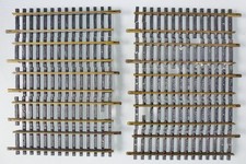 Fleischmann H0 10x 1700/2 bzw. 6002 Modellgleis Gerade 102 mm lang, gebraucht