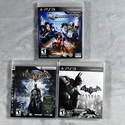 PS3 Batman Bundle Batman Arkham City, Batman Arkham Asylum, DC Universe Online