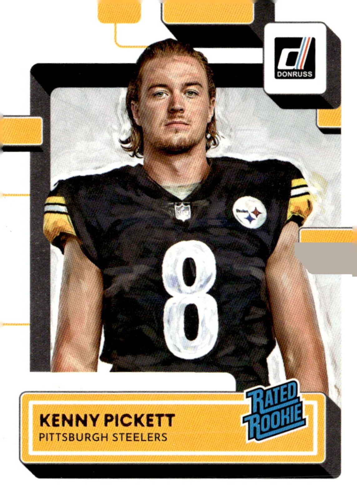 KENNY PICKETT 2022 PANINI DONRUSS RATED ROOKIE PORTRAIT RC STEELERS QZ