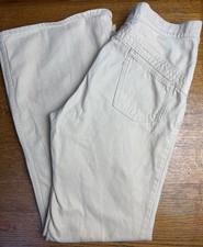 Vintage Levis Bell Bottom Flare Jeans White Tab 1970s Zipper Pockets 34x32