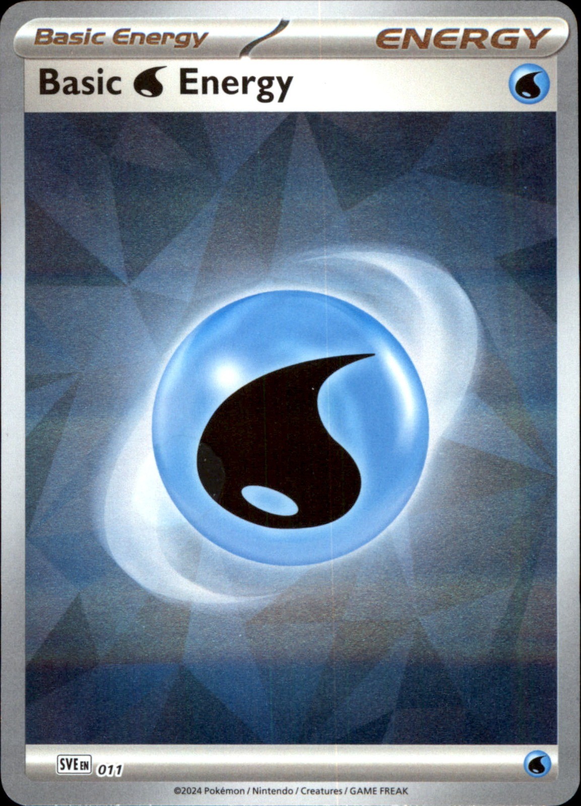 Basic Water Energy Holo Common SVE: Scarlet & Violet Energies 011 NM