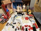 Huge Vtg 1960s Barbie Ken Dolls Lot Clothes Accessories Double Case