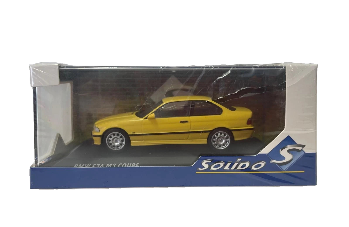 1/43 BMW M3 (E36) 1999 Yellow Diecast Model Car by Solido S4315203
