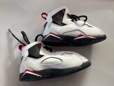 Jordan True Flight (PS) Size 8c White/Black/Varsity Red