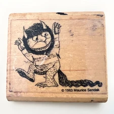 WHERE THE WILD THINGS ARE MONSTER Kidstamps Mautice Sendak Story Book Child