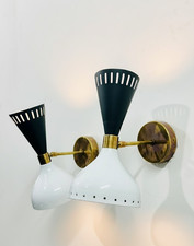 Applique murale italienne moderne en laiton Diabolo du milieu du siècle - lot...