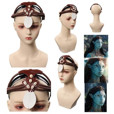 Avatar: The Way of Water Ronal Cosplay Headband PU Cap Hats Headwear Accessories