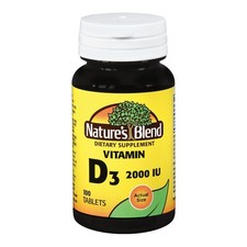 Nature's Blend Vitamin D Tablet 54629041120 1 Bottle  100 per Bottle