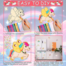 OSDUE Einhorn-Geschenke Für Mädchen, Einhorn Terrarium Set Für Kinder, DIY Einhorn Spielzeug Für Mädchen, Weihnachten Bastelset Für Kinder Mit Nachtlicht Lampe Für Mädchen Alter 4-12 Junge Und Mädchen