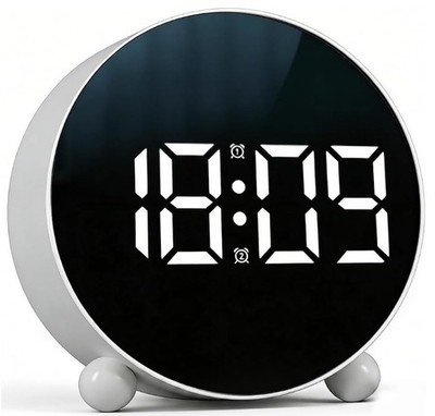 Digitaler Wecker mit LED-Anzeige, batterie-/USB-betriebener Wecker