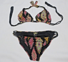 PilyQ Women's 2 Piece String Bikini Set Size L / D Cup