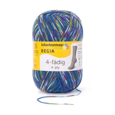 4-FÄDIG COLOR 100g von REGIA - WOODSTOCK COLOR (09396) - 100 g / ca. 420 m Wolle - Bild 1 von 4