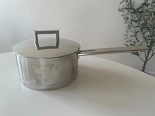 Demeyere 7 John Pawson Stainless Steel Sauce Pan w/ Lid 18/10 Belgium