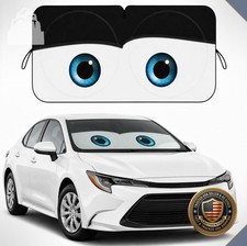 Car Windshield Sun Shade Cartoon Eyes 59x27.5 UV Heat Protection