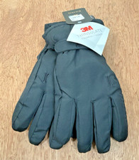 Igloos GLOVES Men's M / L 3M THINSULATE WATERPROOF ADJUSTABLE Black LOGO - NEW