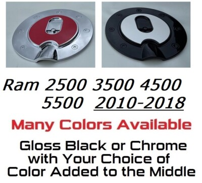 #ad Chrome or Black Gas Door For 2016 2017 2018 Dodge Ram 2500 3500 4500 U PICK CLR $75.00