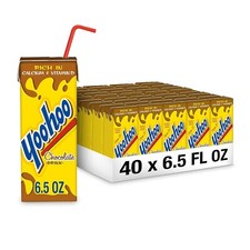  40 Pack Yoo-hoo Chocolate Milk Drink with Rich Calcium  Vitamin D, 6.5 Fl Oz