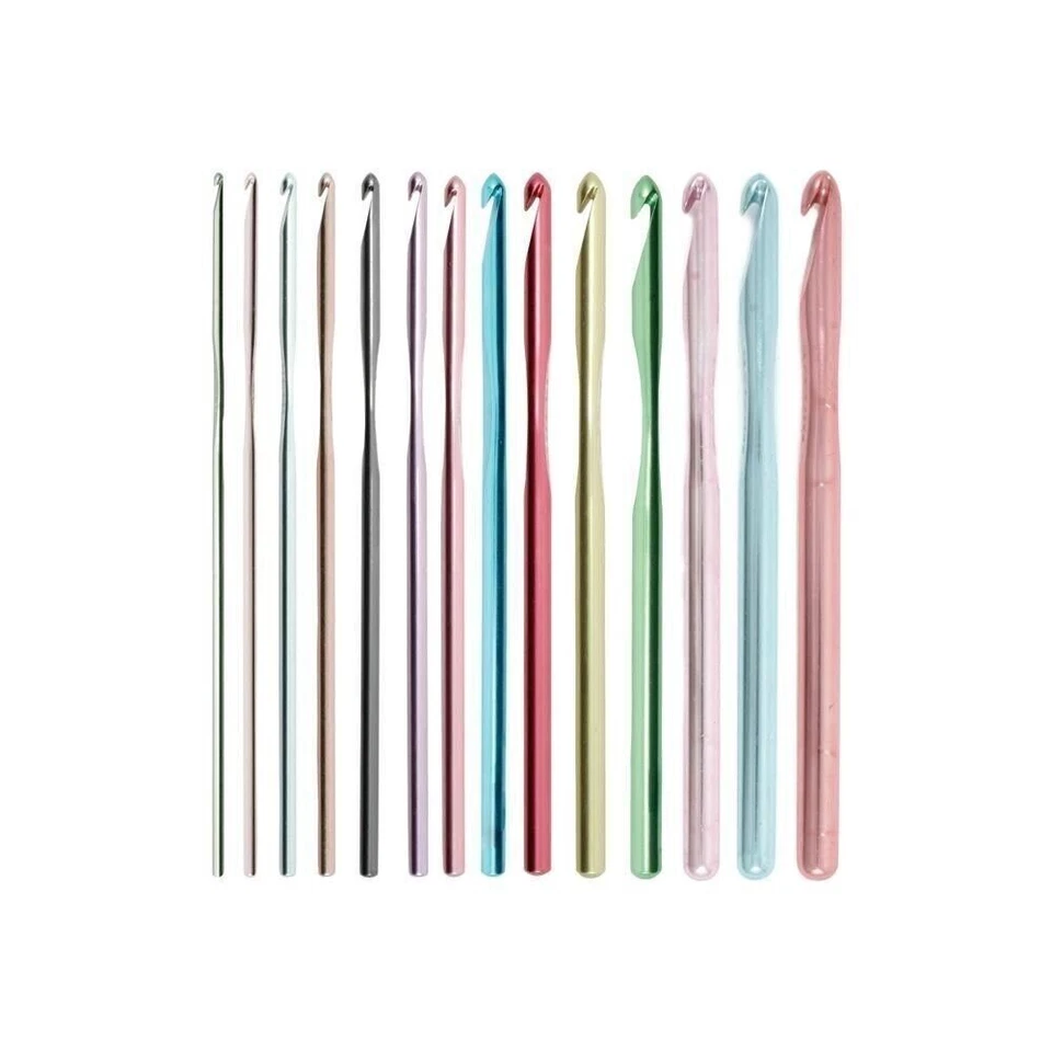 SUSAN BATES Bates Silvalume Aluminum Crochet Hooks ~ All Sizes