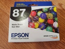 Epson 87 Matte Black T087820 Inkjet Cartridges For Stylus Photo R1900 / EXPIRED