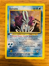 NEAR MINT! 1st Edition Suicune (14/64) Holo Neo Revelation Pokemon Card!