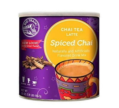 Big Train Spiced Chai Tea Latte Powder - 1.9 Lb Bag, Assorted Flavors, Makes Delicious Hot Or Iced Drinks