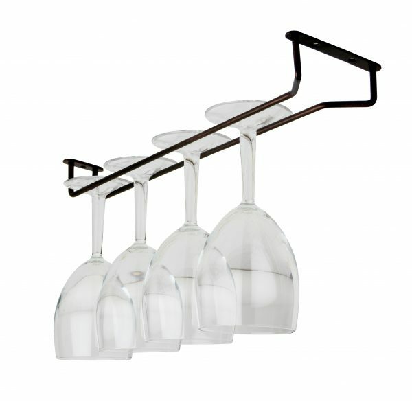 Rustic Look  Glass Hanger Wine Glass Storage Rack Bar Hanging Rail 16""
