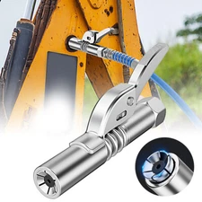 2/1Pcs Grease Gun Coupler High-Pressure Quick Release Lock Oil Injection Nozzle↔