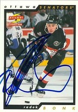 Radek Bonk autographed Hockey Card (Ottawa Senators) 1996 Score #97