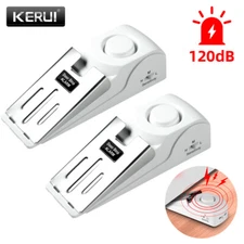 2PCS Door Stop Security Alarm Wedge Stopper Portable Home Travel Anti‑Theft USA