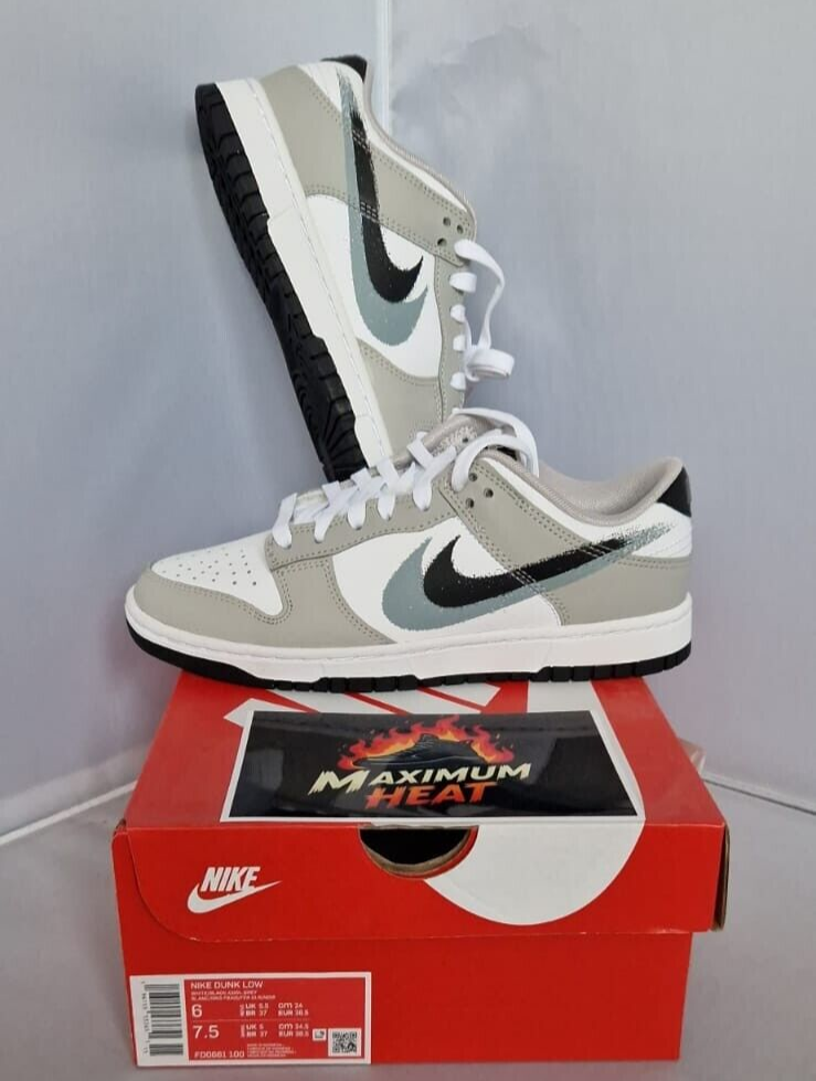 nike double swoosh grey