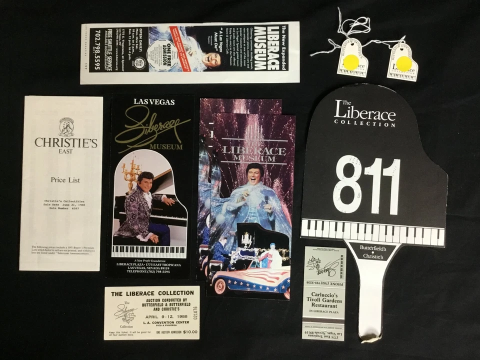 КОЛЛЕКЦИЯ LIBERACE МЕГА КОМПЛЕКТ АУКЦИОН ПАМЯТНЫЕ ФОТОГРАФИИ RECIEPTS И МНОГОЕ ДРУГОЕ - Изображение 4 из 4