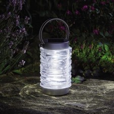 Solar LED Lantern Garden Outdoor Waterproof Large Bright Patio Driveway Decking