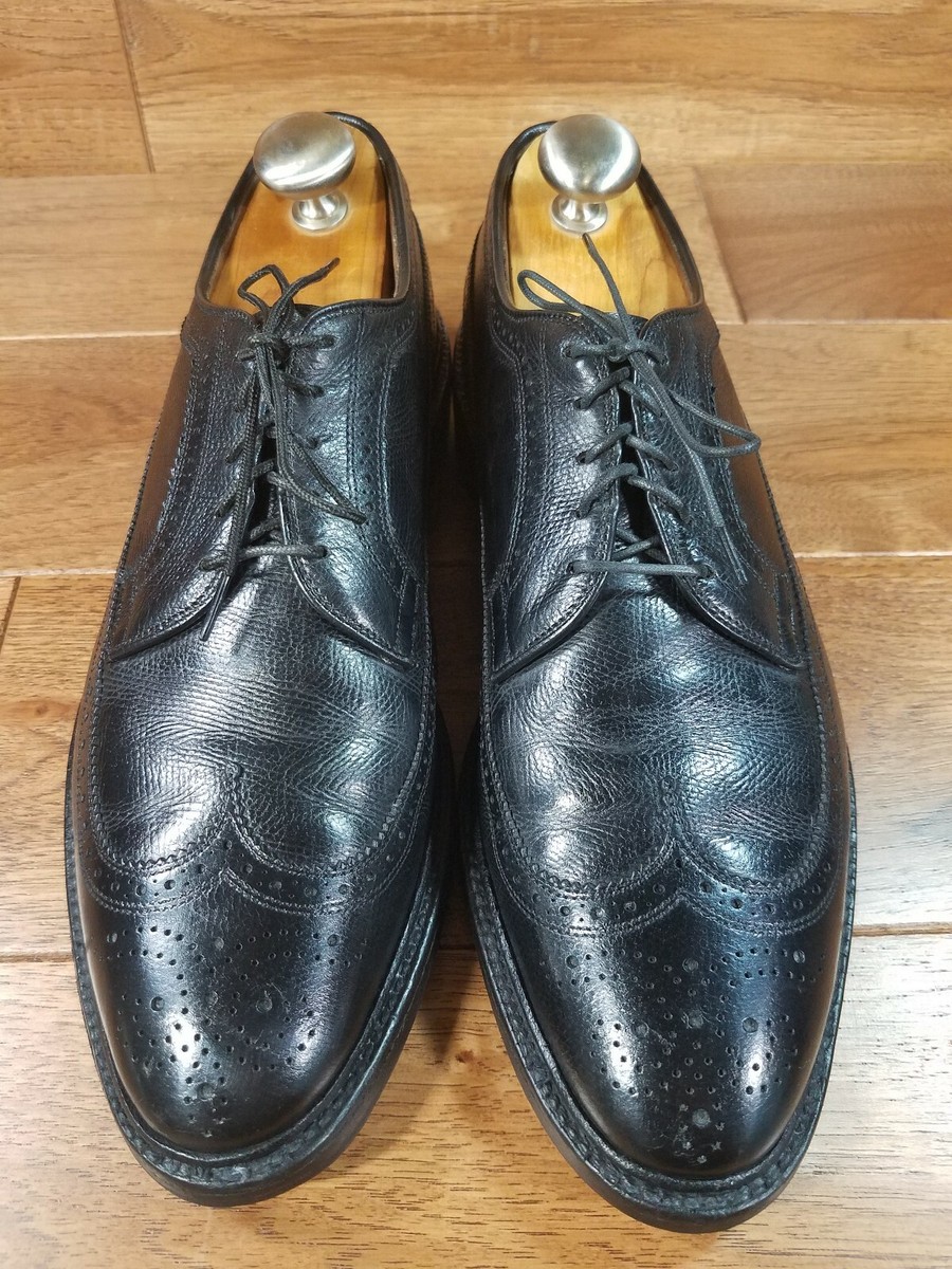 Vintage Allen Edmonds MACNEIL Black Pebbled Calf Leather  display picture 2