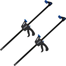 BlueSpot 2pc Quick Grip Speed Ratchet Vice Bar Clamps 600mm Rapid Clamp Set 24"