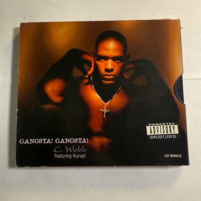 C. Webb Gangsta! Gangsta! CD Single 1999 feat. Kurupt Priority Records Rap Hip