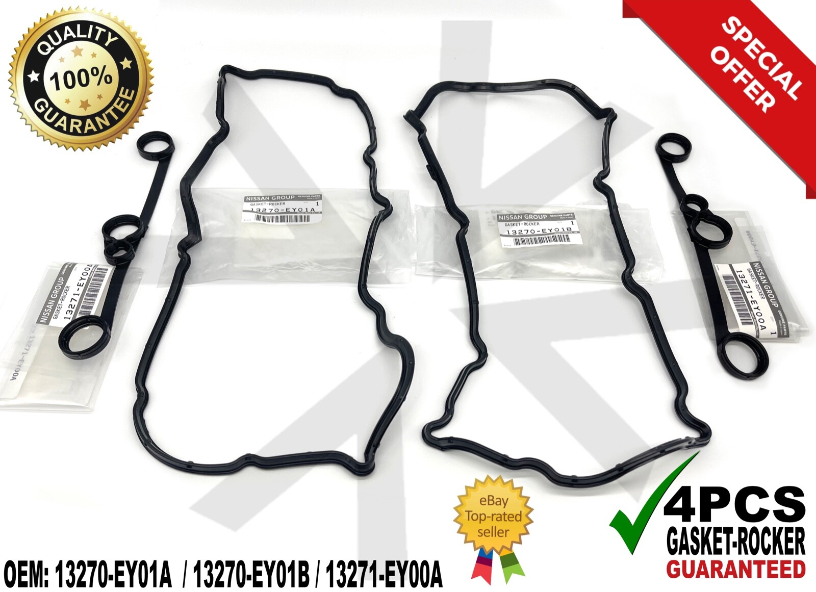 NEW INFINITI Valve Cover Gasket Set 13270EY01A 13270EY01B G37 QX50 QX70