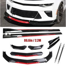 For Chevrolet Chevy 2 Layer Front Bumper Lip Splitter Spoiler Rear lip Body Kit