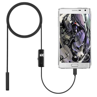USB Snake Inspection Camera USB Borescope Scope Camera with 6 LED Lights
