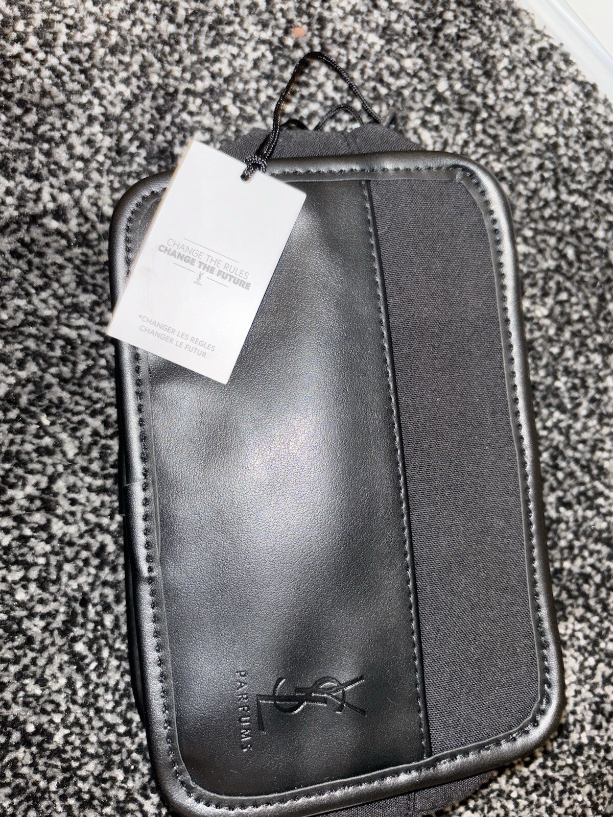 Borsa da viaggio YSL Yves Saint Laurent profumi articoli da toeletta uomo rasatura nera